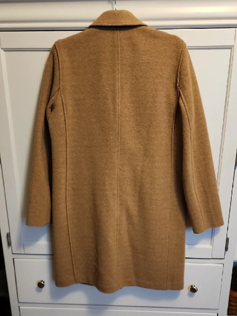 J. Crew Camel Tan Wool-Blend Single-Breasted Coat